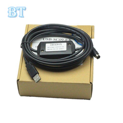 Cáp Lập Trình PLC PLC Nâng Cấp USB-SC09-FX Cho Mitsubishi FX Series Hỗ Trợ Winn7