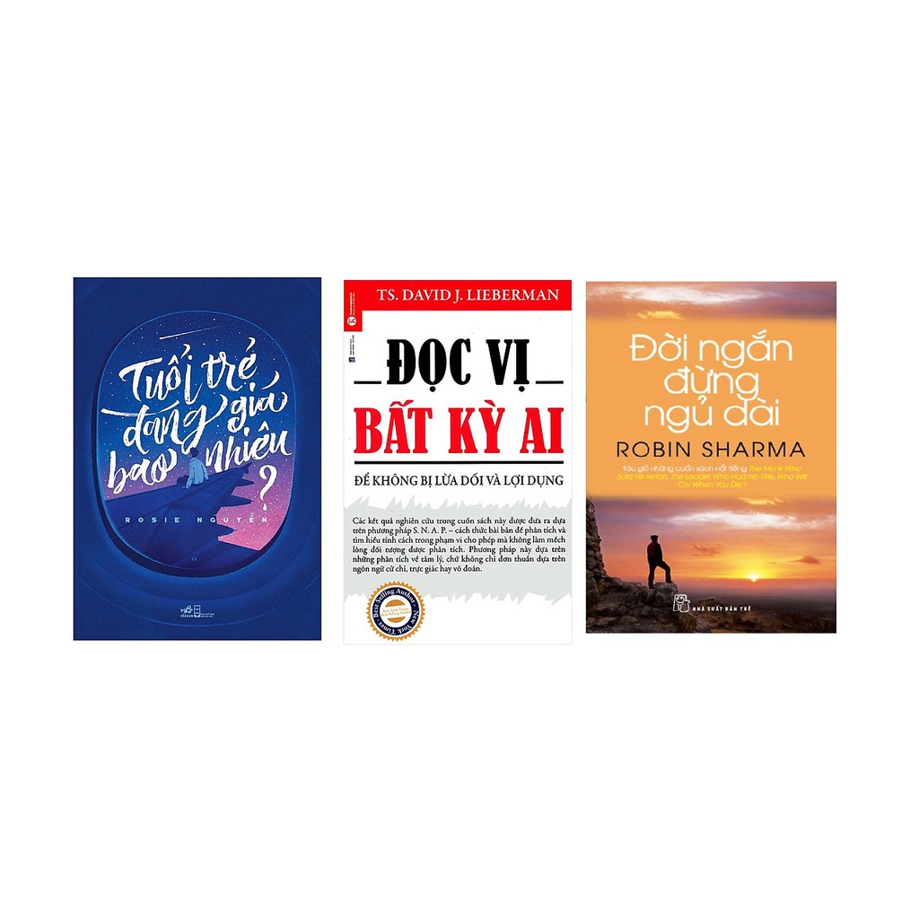 Sách - Combo 3 cuốn: Tuổi trẻ đáng giá bao nhiêu, đời ngắn đừng ngủ dài (tái bản 2018), Đọ