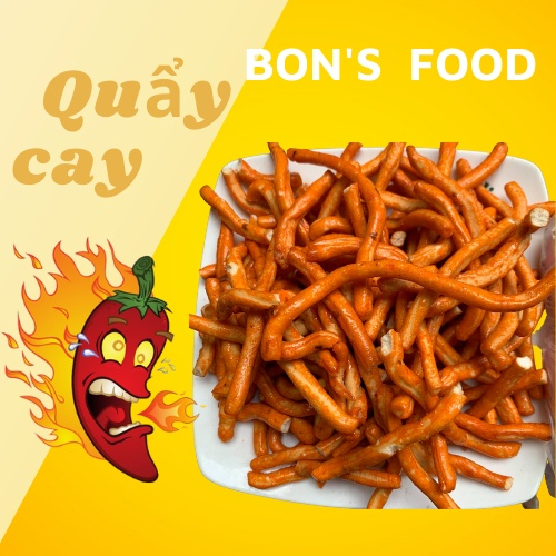 500g quẩy cay tẩm gia vị giòn ngon hấp dẫn đồ ăn vặt ngon | BigBuy360 - bigbuy360.vn