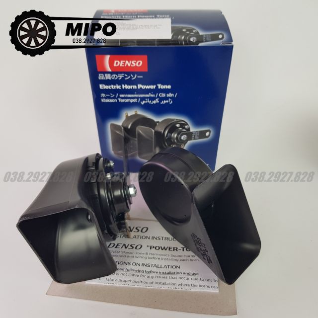Còi, Kèn Denso 12V, sử dụng cho các dòng xe ô tô du lịch, i10, Morning, Vios, Innova, Fortuner,Rio