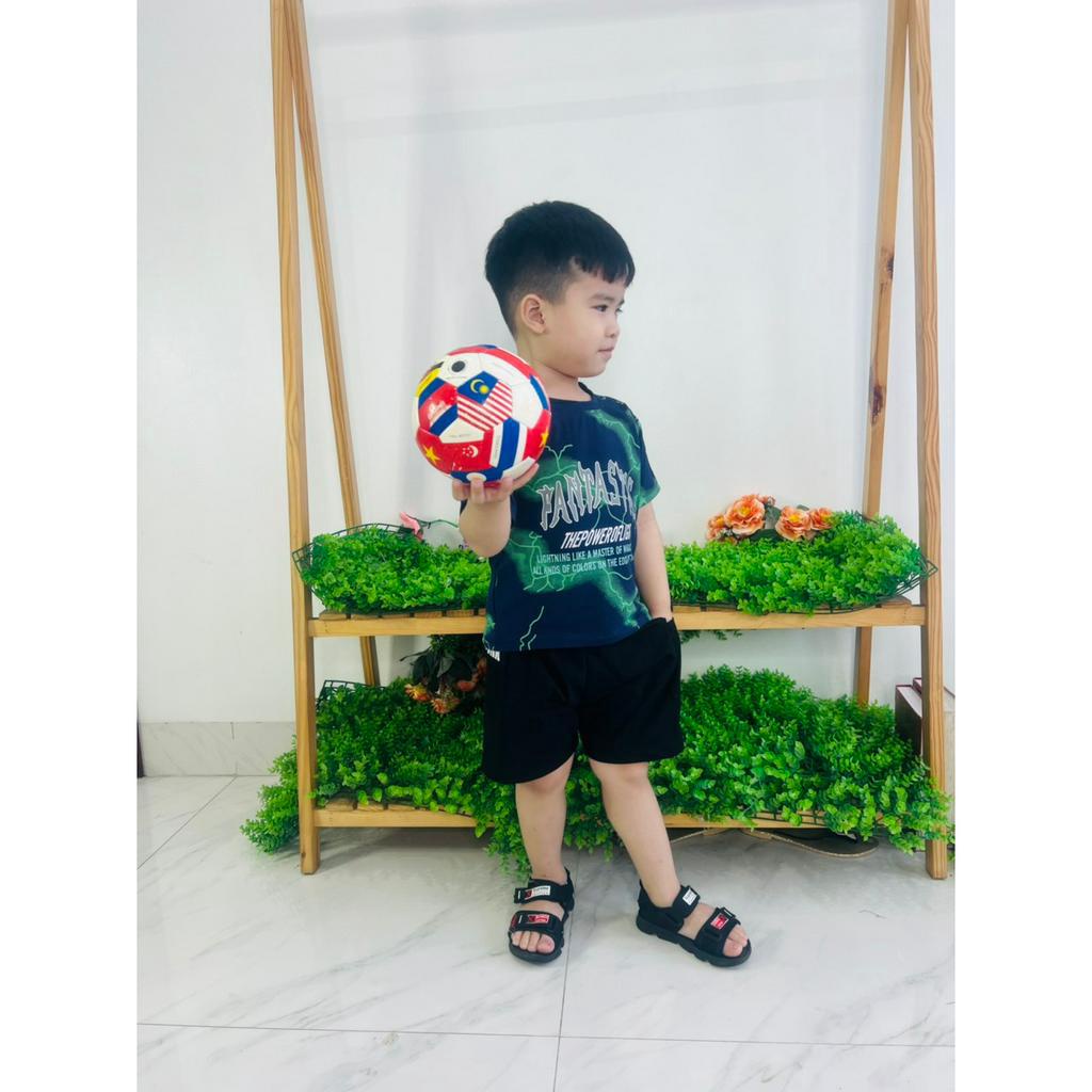 bộ in TIA SÉT chất vải cotton 100%  dành cho trai từ 9-35 KG