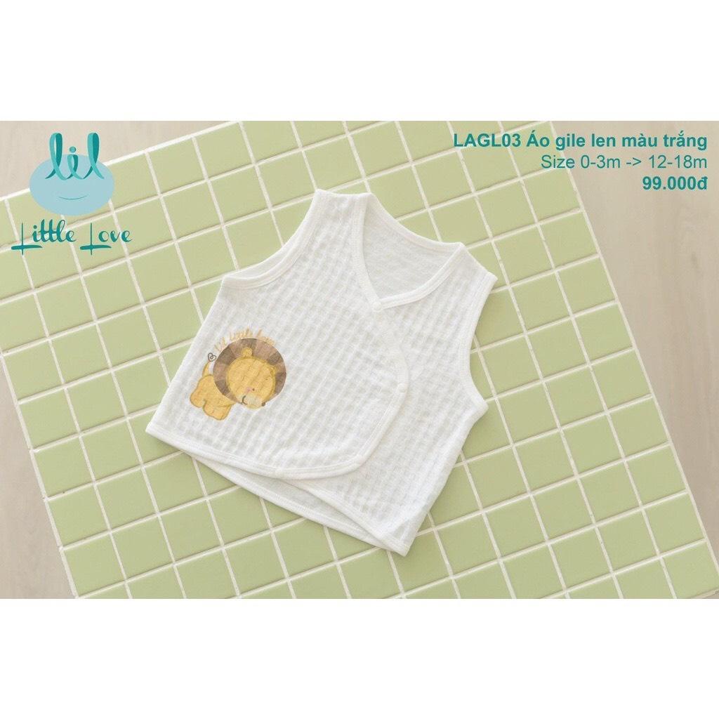 Áo khoác gile Little Love chất len cho bé
