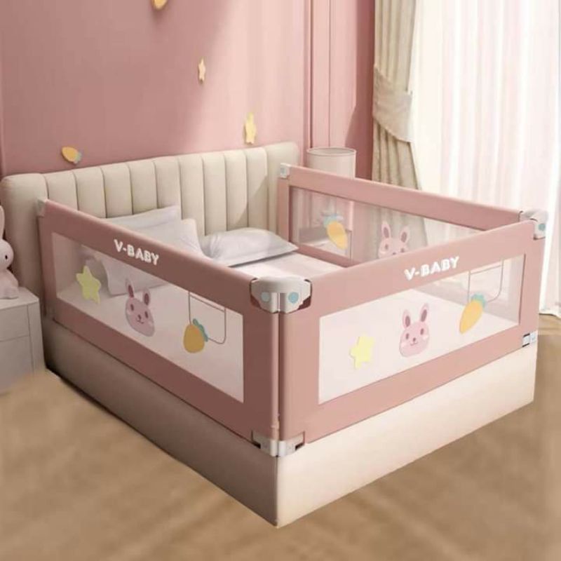 Thanh chắn giường V-BABY N1S - NEW 2022 Nâng hạ 1 bên Cao 105cm ( 1 THANH CHẮN 1 MẶT )