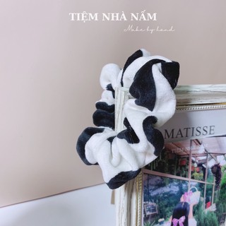 🎀 CỘT TÓC SCRUNCHIES BÒ SỮA SIÊU HOT HIT - [ Nhà Nấm handmade ]