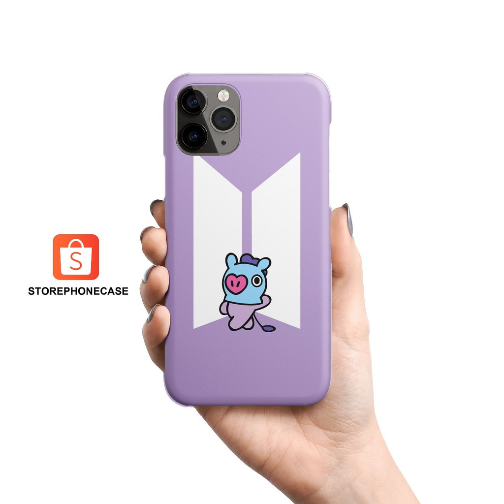 Ốp Điện Thoại Cứng In Hình Logo Bt21 Mang Cho Iphone Samsung Xiaomi Vivo Oppo Realme