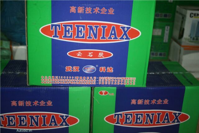 Bộ Keo dán đá gạch đá hoa cương 2 thành phần Teeniax và tuýp pha loại 1kg