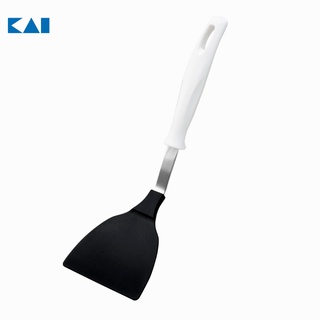 Xẻng lật đồ ăn nhựa liền KAI Nhật Bản chịu nhiệt 200 độ