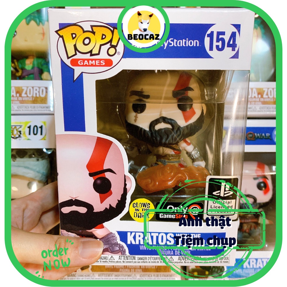 [Ship Hỏa Tốc][Full Box][Tặng Hộp Bảo Vệ] Mô hình Funko nhân vật Kratos phiên bản chiến đấu God of War No.154