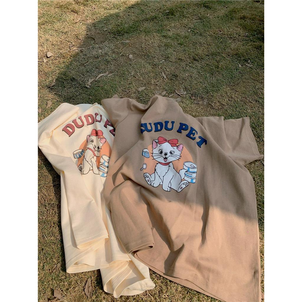 Áo Thun Cotton Nguyên Chất Ngắn Tay In Hình Dễ Thương 61290