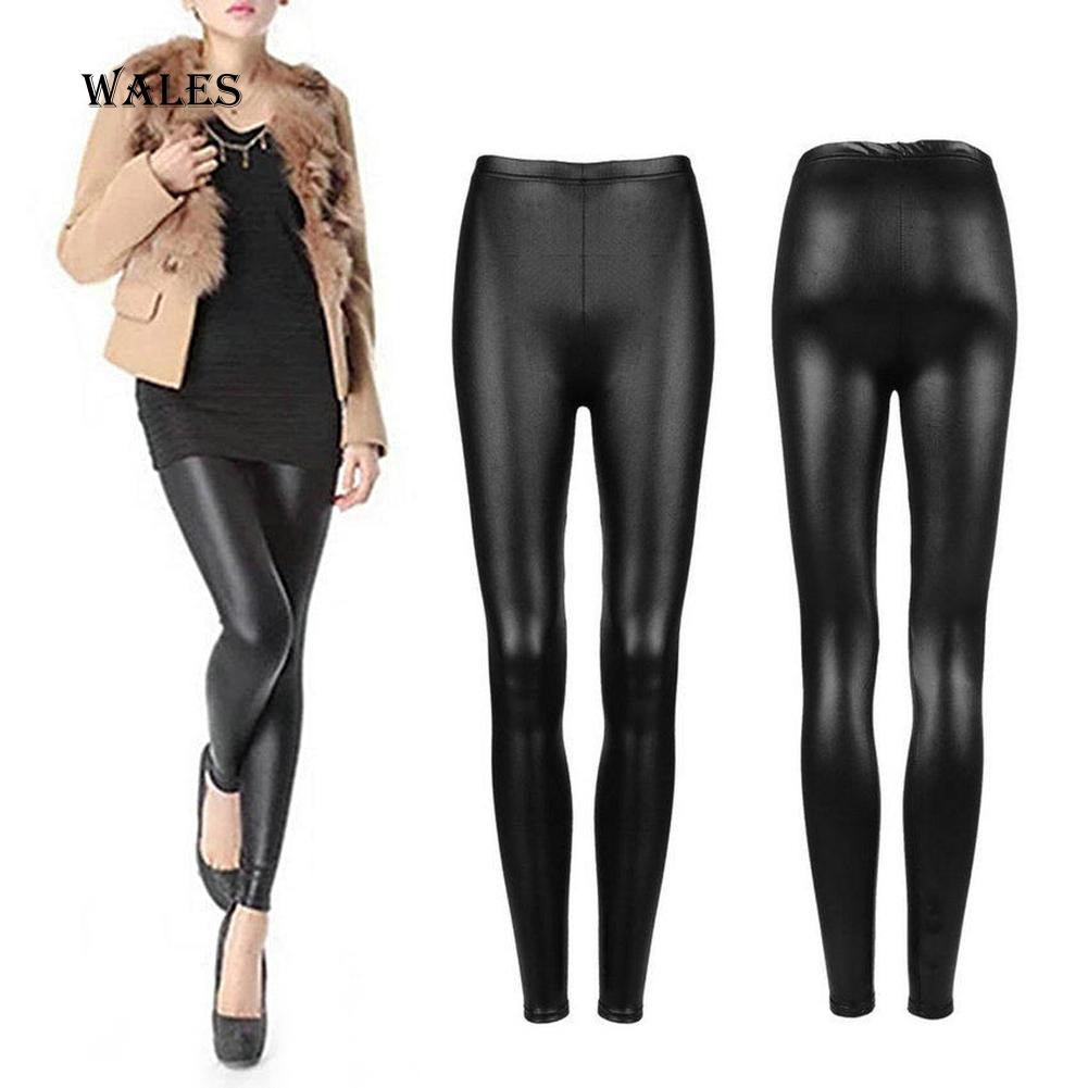 Quần legging giả da thời trang quyến rũ dành cho nữ