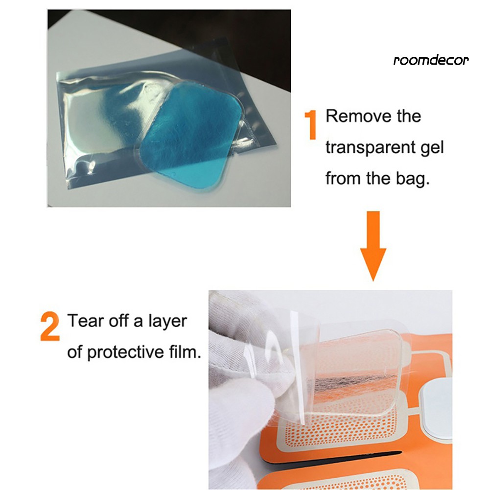 Set 10 Miếng Dán Hydrogel Hỗ Trợ Tập Cơ Bụng Cho Máy Ems
