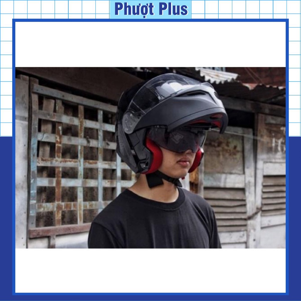 Mũ bảo hiểm fullface EGO lật hàm 2 kính E9