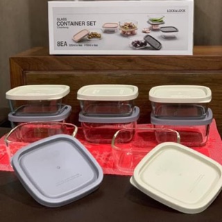Set 8 hộp thuỷ tinh Lock&lock