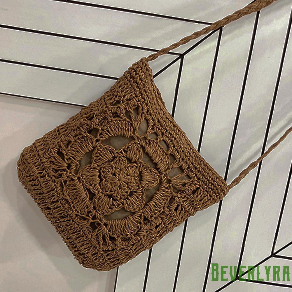 【Low Price】Summer Beach Women Girls Crochet Braid Bags Shoulder Vintage Messenger Bag