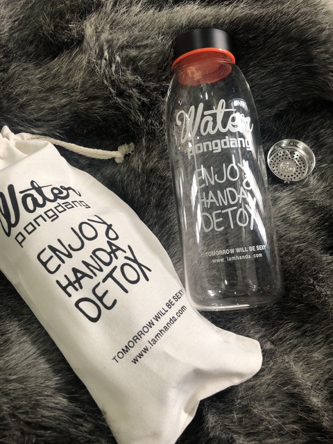 Bình Thủy Tinh PongDang mẫu mới 800ml kèm Túi