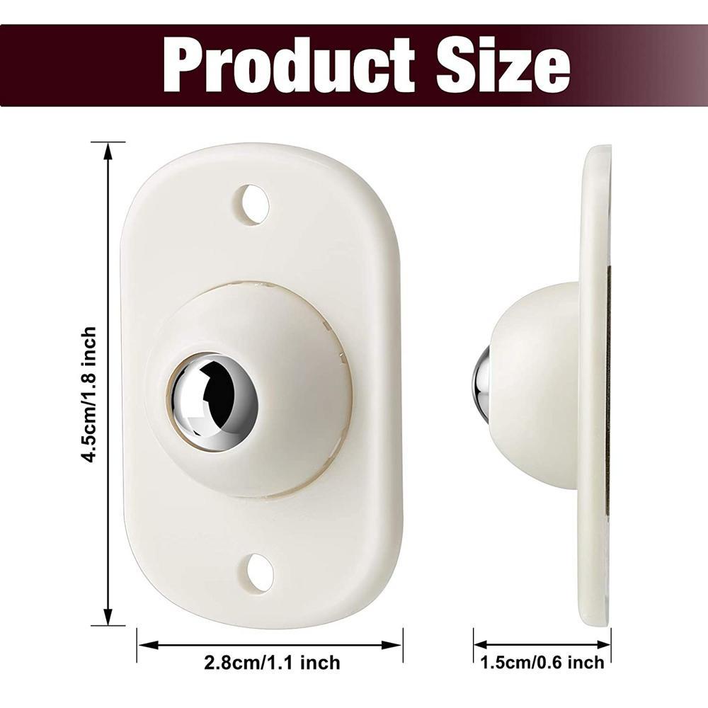 Bánh Xe Lăn Bằng Thép Không Gỉ Tự Dính Xoay 360 Độ Thông Dụng Cho Hộ Gia Đình