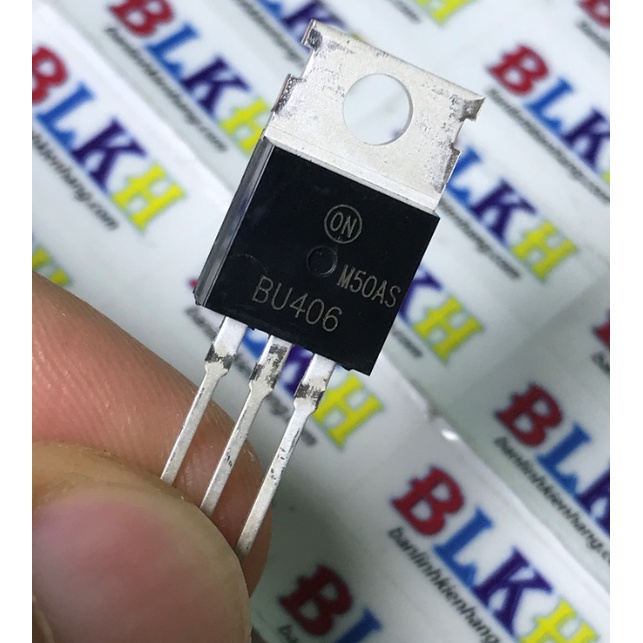 combo 2 con IC Transistor NPN BU406 7A 200V TO-220 chính hãng ON / Fairchild