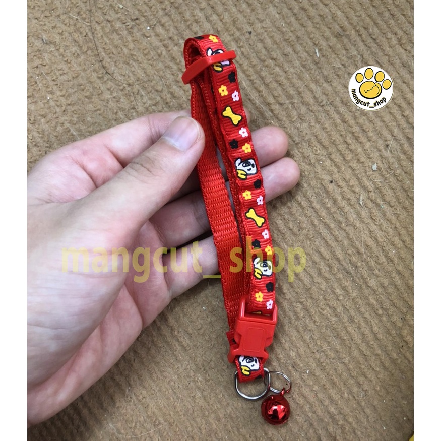 Vòng Cổ Chuông hoa văn hình thú Cho Chó Mèo nhiều màu sắc giá siêu rẻ