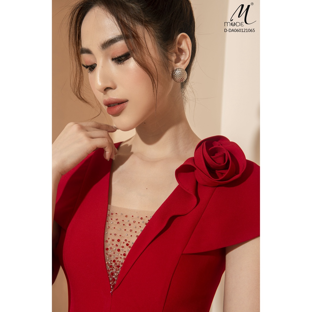 Đầm hoa đính đá MMOutfit D-DA060121065