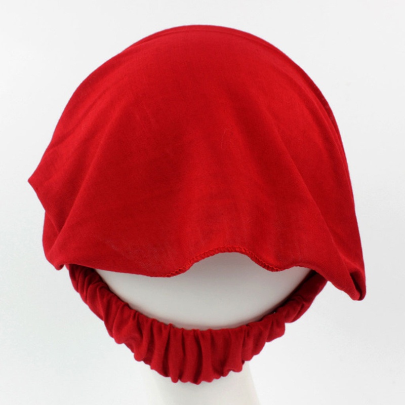 Khăn Quấn Đầu 3 Món Bằng Cotton Màu Trơn Thời Trang Cho Nữ