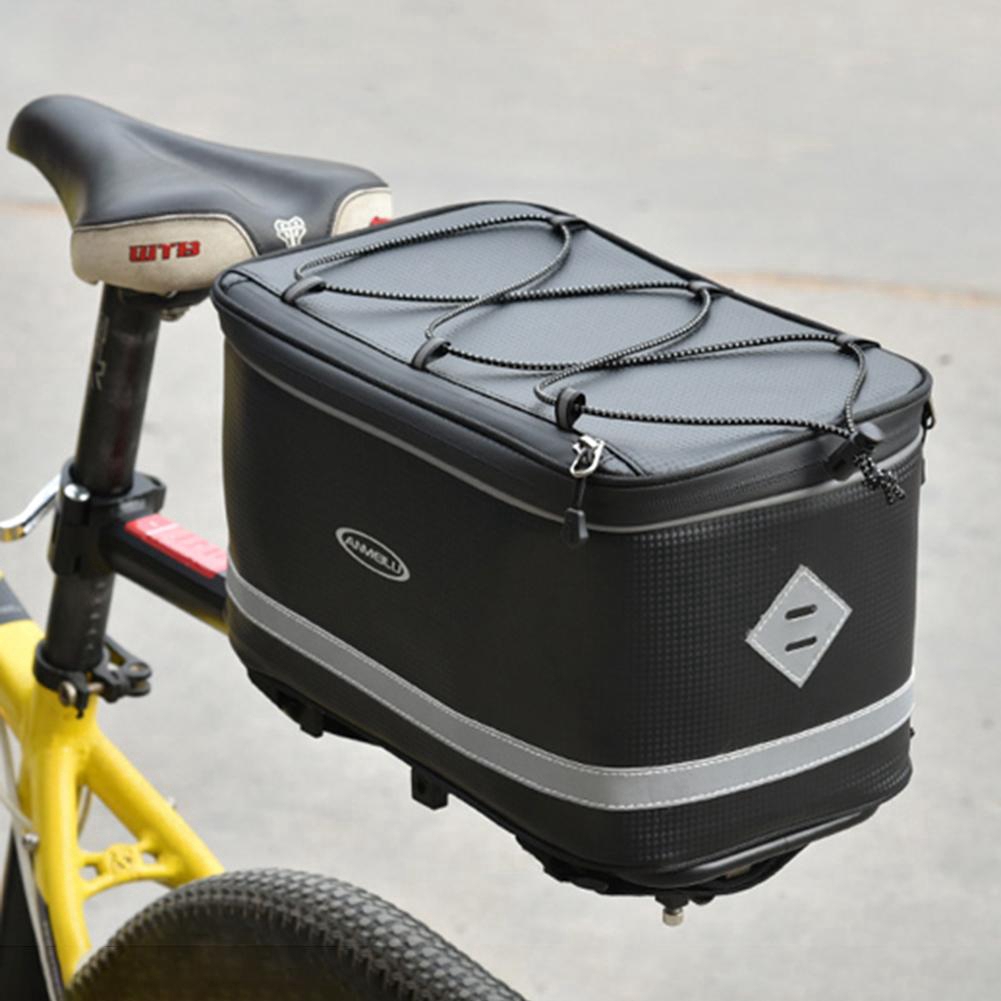 Túi da PU đựng đồ gắn yên xe đạp sức chứa lớn tiện dụng 12 inch