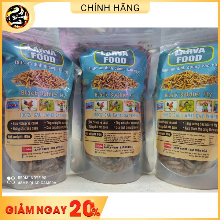 Thức Ăn Sâu Canxi Sấy Khô 65gr