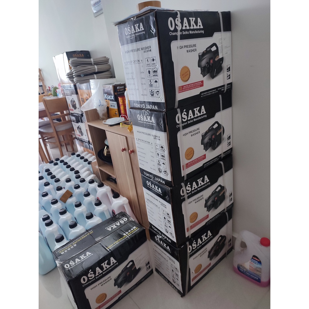 Máy rửa xe gia đình di động 2400W osaka ( ship hoa tốc)