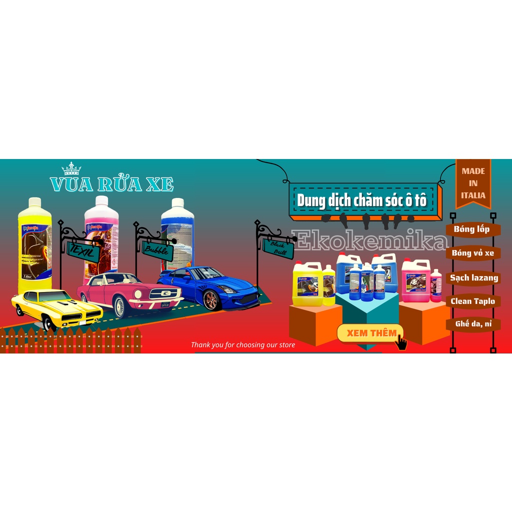 Dung dịch phủ bóng, làm khô và bảo vệ thân xe Ekokemika Krystal Wax