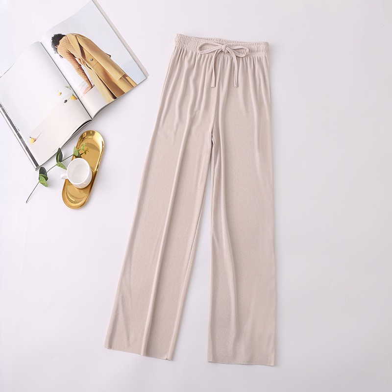 Quần ống rộng culottes vải tăm 95cm Amee fashion