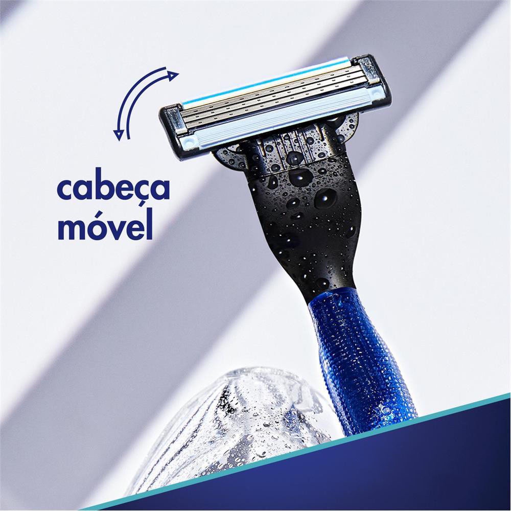 4Pcs/Set Shaving Blades for Gillette Mach 3 Manual Razor Sensor Excel Razor Blades for Men Face Care