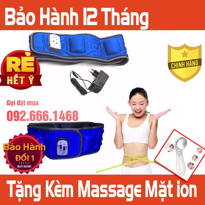 ĐAI MASSAGE TAN MỠ BỤNG 5 MÔ TƠ DUNG VIBROACTION X5 CHÍNH HÃNG