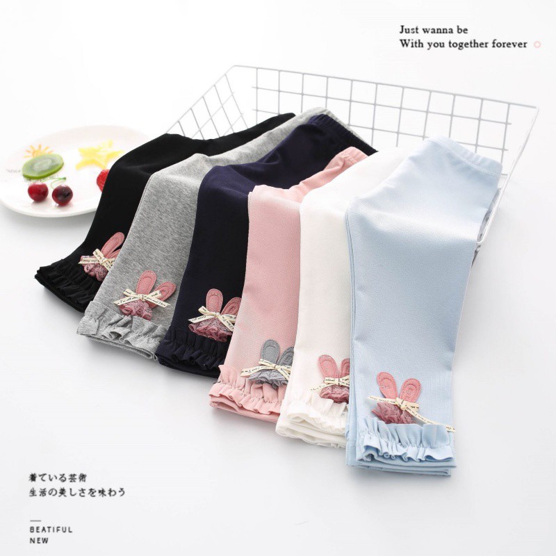 Quần Legging In HìNh Thỏ Dễ Thương Cho Bé GáI