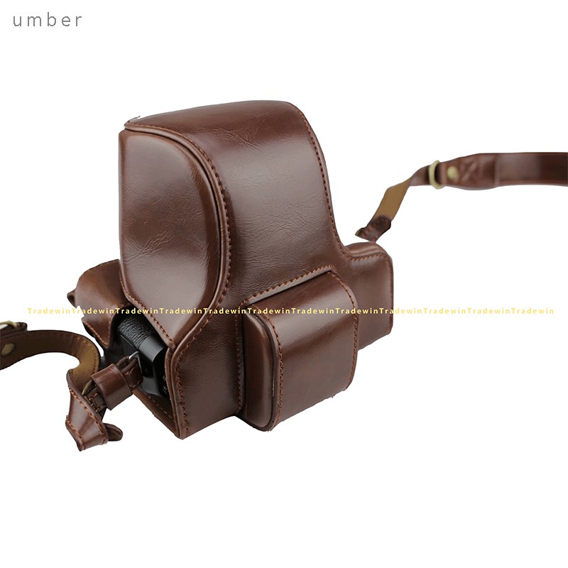 Túi Da Đựng Máy Ảnh Fujifilm X-T100 XT100 15-45mm Kèm Dây Đeo Vai