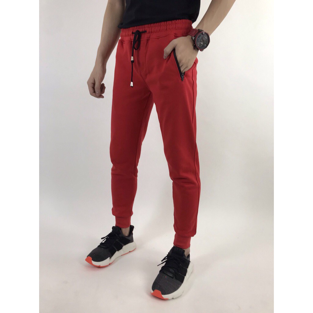 Quần jogger thun trơn 3 màu