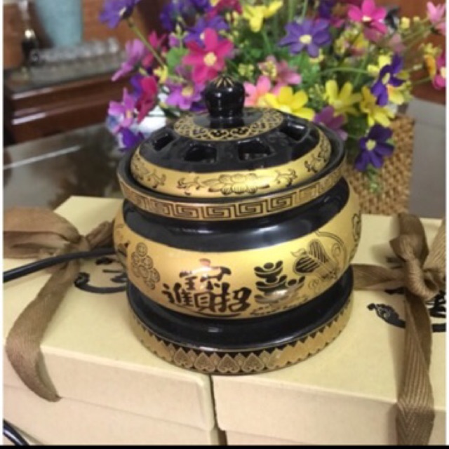 Lò xông trầm chạy điện cỡ to(5in)