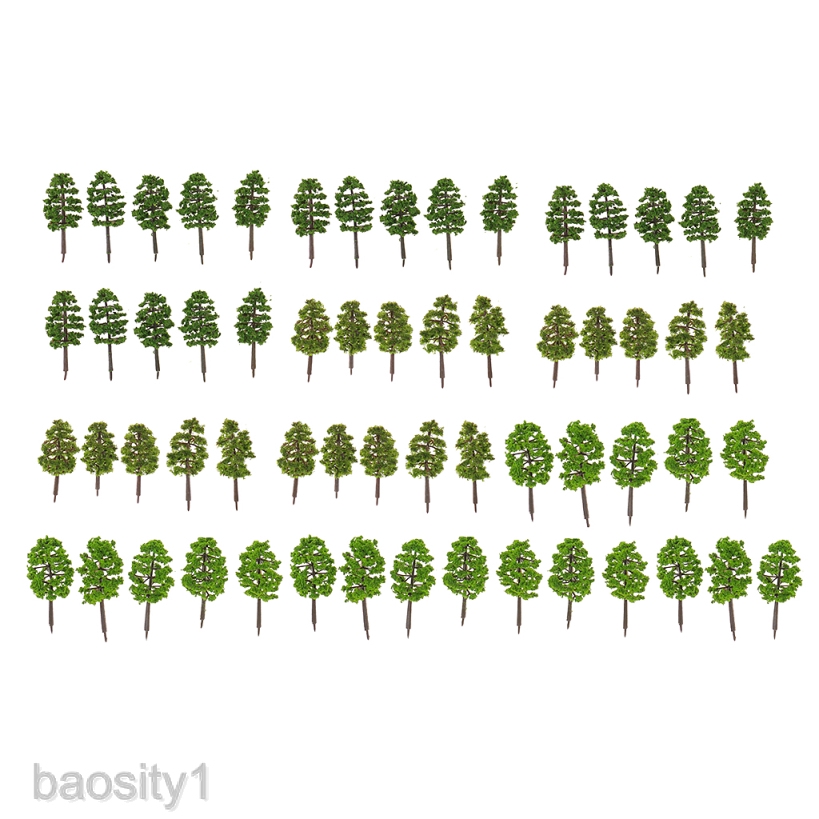 [Baosity1] 60 Mô Hình Cây Trang Trí Phong Cảnh Đường Ray Xe Lửa Diorama Tỉ Lệ 1: 150 N