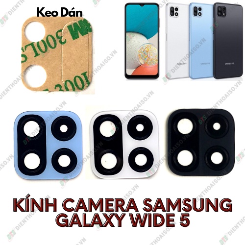 Mặt kính camera samsung wide 5 có sẵn keo dán