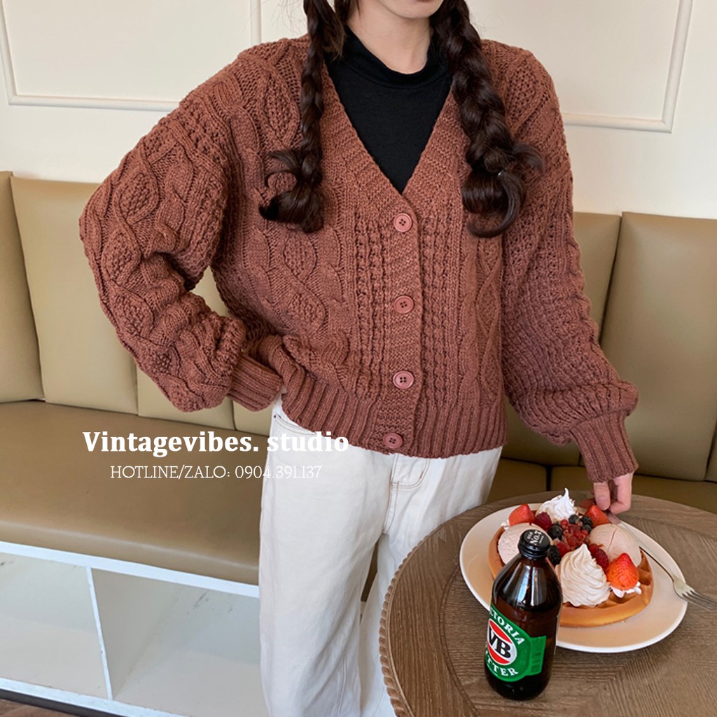 🚛[FREESHIP] Áo khoác cardigan len thừng Ulzzang (hàng QC) - ẢNH THẬT | BigBuy360 - bigbuy360.vn