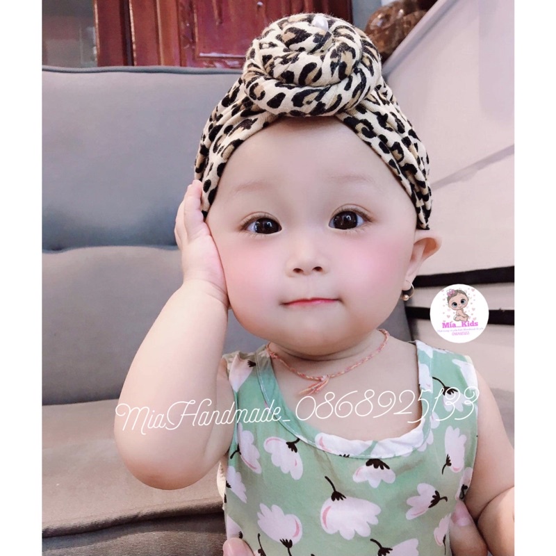 MŨ TURBAN CHO BÉ RẺ ĐẸP CHẤT COTTON MỀM MỊN