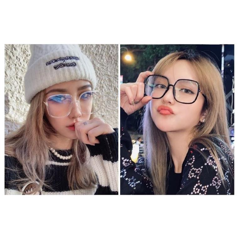 Kính Thời Trang Hàn Quốc Gọng Vuông To Tròn Hot Trend D75