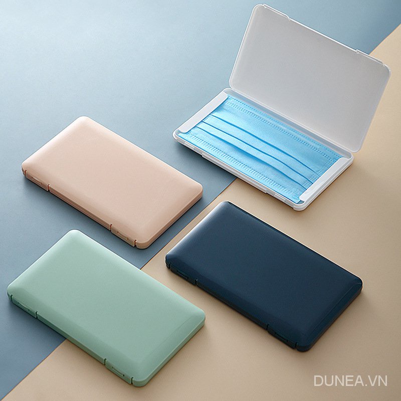 DUNEA Hộp đựng khẩu trang chống bụi bẩn không ô nhiễm dùng một lần tiện lợi