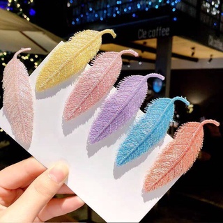 Kẹp tóc BB kiểu lá cây đơn giản thanh lịch cho nữ