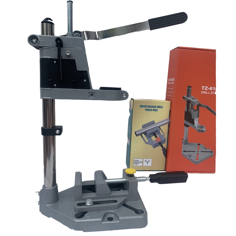 XẢ HÀNG .Khung Đế Kẹp Máy Khoan Mini - Khung Chuyển Đổi Khoan Bàn - TZ6102. có thêm eto kẹp