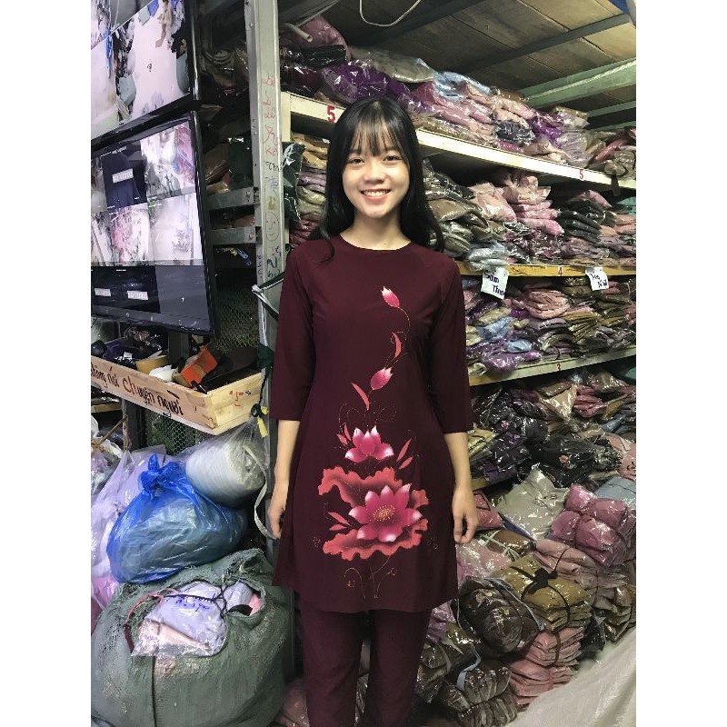 Bộ thun dài đi chùa vẽ 3d