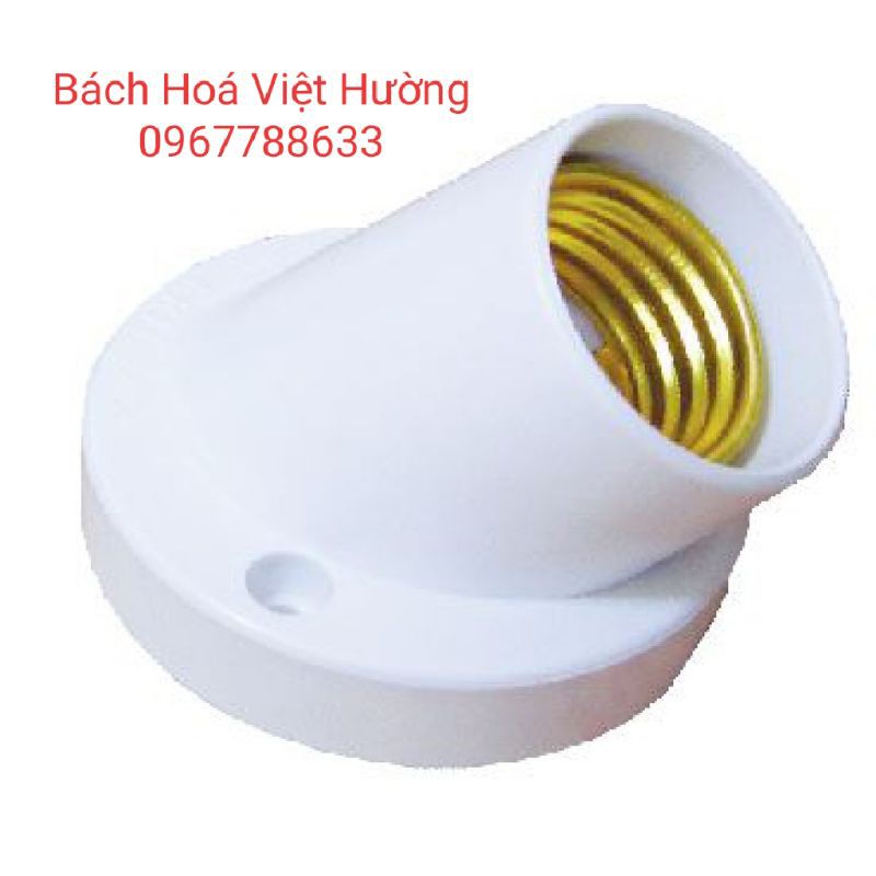 Combo 5 đui đèn xoáy E27 (đui gắn tường, đui treo - giao màu mẫu nhiên)