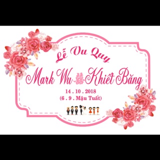 Combo Bảng tên đám cưới, sinh nhật 1