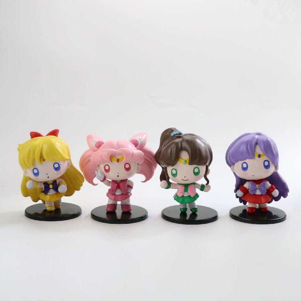 REBUY1 Sailor Moon set 7 Mô Hình Thủy Thủ Mặt Trăng Đồ Chơi Cho Bé