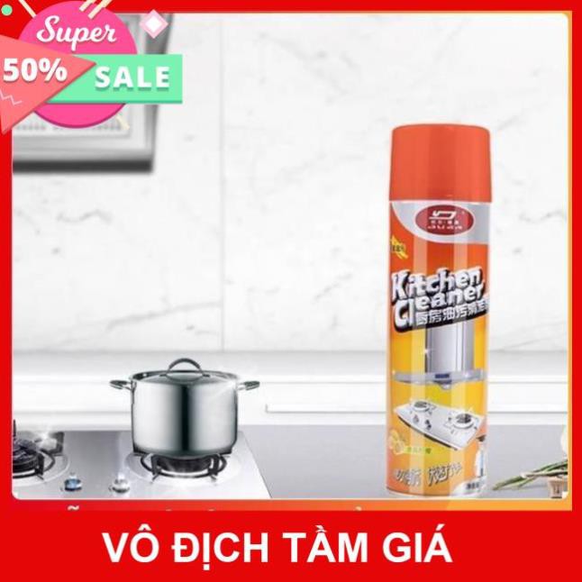 [ 𝐒𝐚𝐥𝐞 𝟓𝟎% ] Chai Xịt Tẩy Đa Năng Kitchen Cleaner 500ml - Dạng Bọt Tuyết - Siêu Sạch