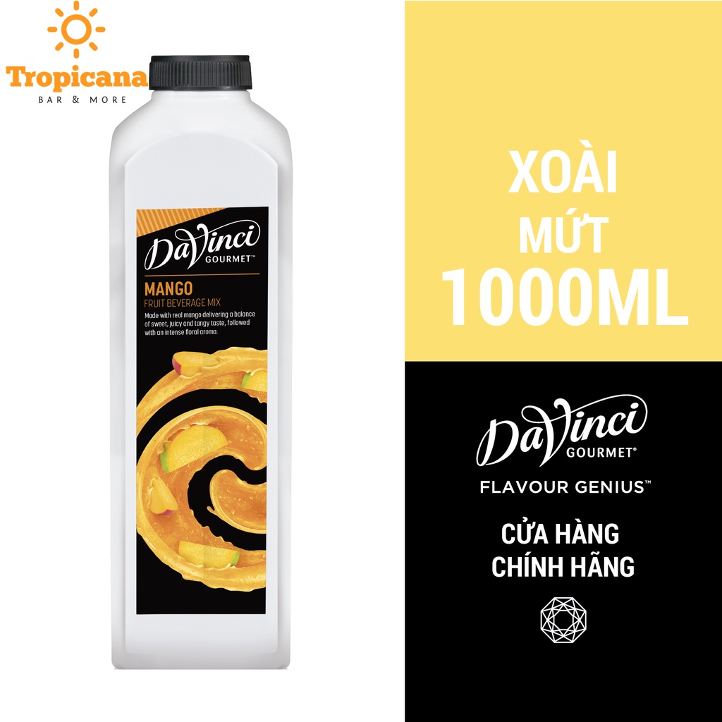 Mứt Davinci Gourmet Trái cây 5 vị - chai 2L