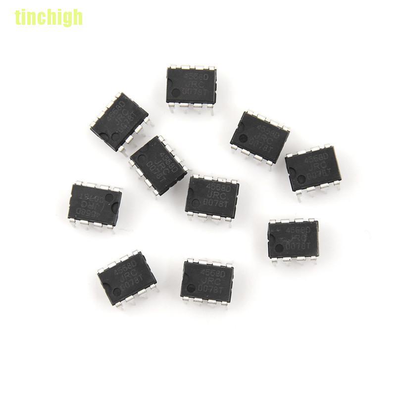 Bộ 20 Linh Kiện Điện Tử Ic Jrc4558D 4558d Dip8 Op Amp Chất Lượng Cao